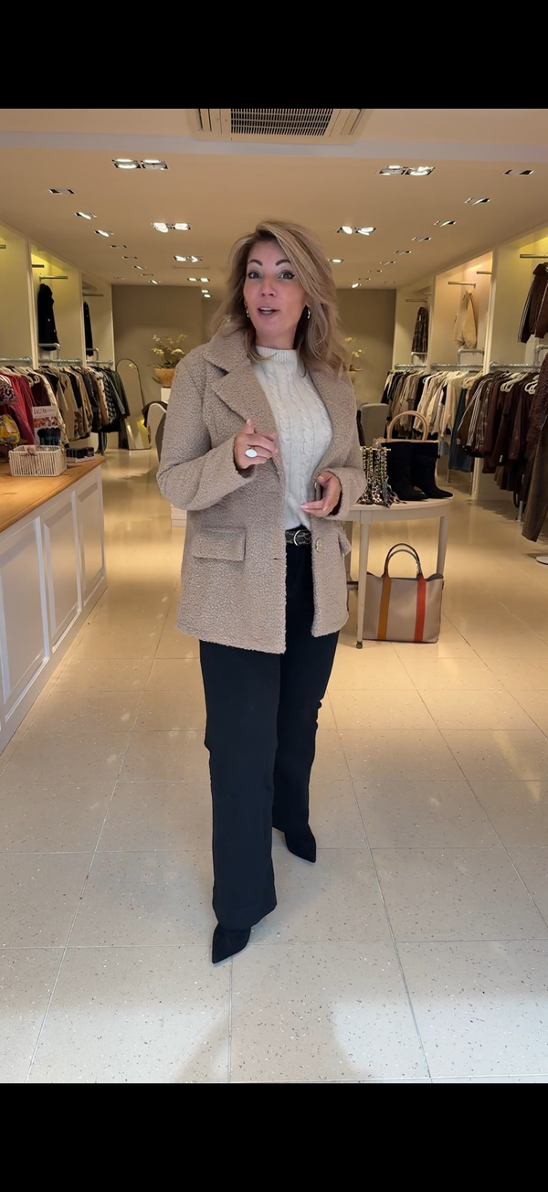 Jasje teddy beige