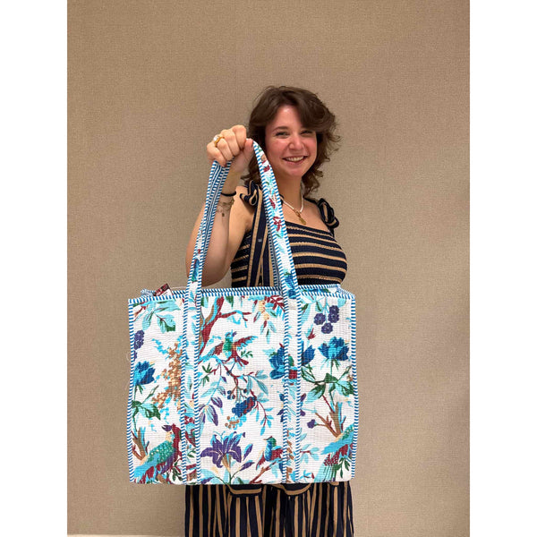 Tas Blauw Floral