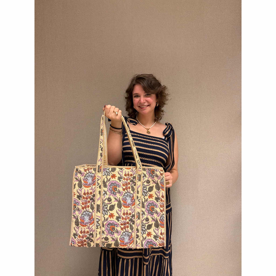 Tas Beige Floral