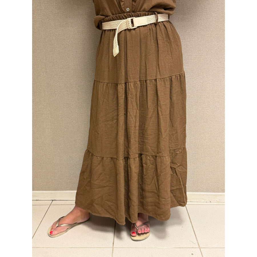 Rok Top Set - Camel