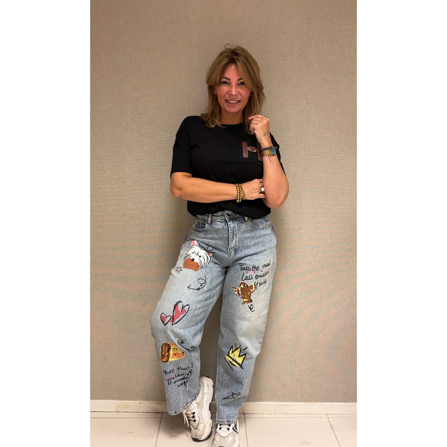 Jeans Dogs spijkerbroek voor honden, stijlvol en comfortabel.