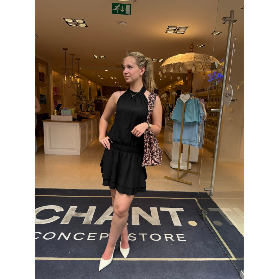 Jurk Ruffle Zwart