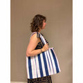 Tas Blauw Gestreept