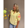 Blouse Flower - Geel