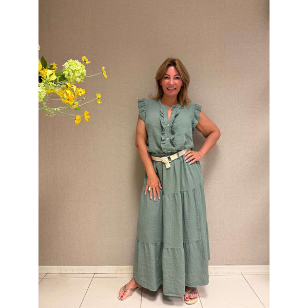 Rok Top Set - Salie Groen