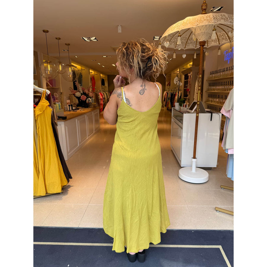 Jurk Ruffle Lime